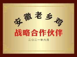 安徽老鄉雞戰略合作伙伴